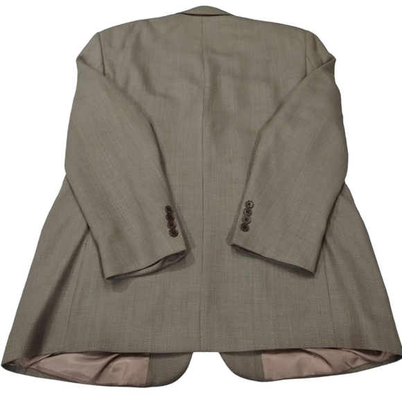 Andrew Fezza Vintage S&K Famous Brands Men's Tan Wool Sportscoat Jacket - Picture 2 of 11